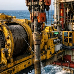 Draw Works (Hoisting Winch) Variable line speed Hoists drill string/casing